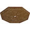Ekena Millwork Spring Octagonal Medallion (Canopies up to 3"), 29 1/8"OD x 2 1/4"ID x 1 1/8"P, Smokey Topaz Crackle CM30SPSTC - alternate 4